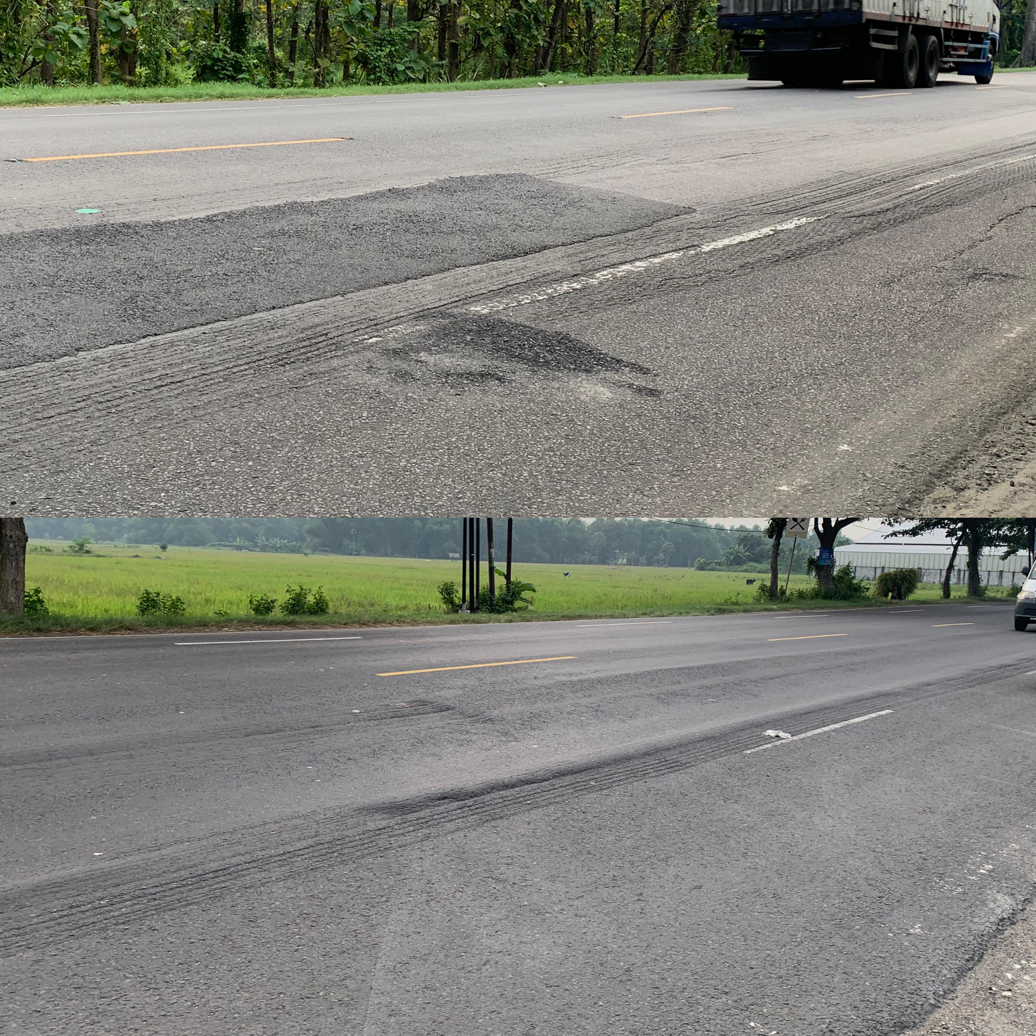 Kondisi Jalan Pakah, Tuban, yang menyimpan berbagai masalah. (Papar/Almas)
